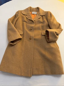 Abrigo Chaqueta Denise Originals La Vogue Puro Mongol Cabello Camel De Colección Talla Pequeña - Imagen 1 de 14