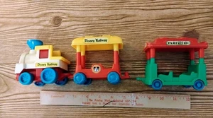 Vintage 3-teiliges Disney Eisenbahn Zugset - Bild 1 von 2
