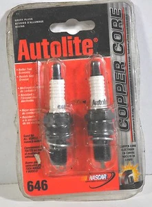 SET OF 2 NIP AUTOLITE COPPER CORE SPARK PLUGS 646 NASCAR OFFICIALLY LICENSED - Picture 1 of 1