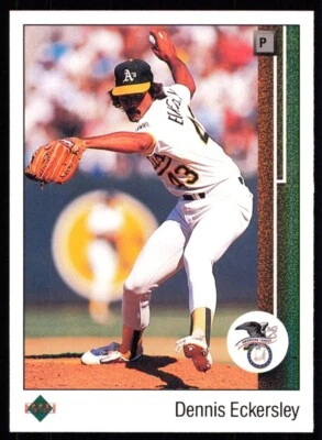 1989 Upper Deck Dennis Eckersley Oakland Athletics #664 - Image 1 of 2