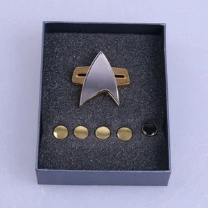 Voyager Communicator Badge Rank Pin A Set Of 6 The Next Generation TNG Pin Set - Picture 1 of 6