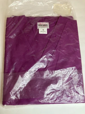 Jasco Uniform Scrub Top Shirt Size S Purple/Rhubarb NEW - Image 1 of 4