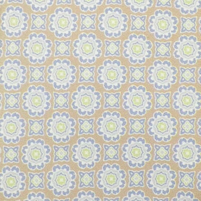 Corbata de seda geométrica BROOKS BROTHERS para hombre azul tostado lima azul claro blanco nueva con etiquetas Foto 1 de 3