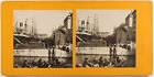 France Marseille The Port Boat Instant C1900 Photo Stereo Vintage Analogue