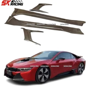Real Carbon Fiber Fits BMW i8 2014-2020 Side Skirts Extension Cover Trim Bodykit - Imagen 1 de 16