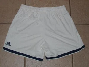 Youth Sz Small White & Blue Stripes Elastic Waist Athletic Shorts ADIDAS CLIMATE - Picture 1 of 2