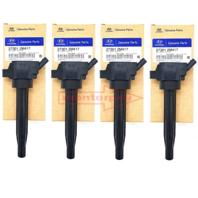 4PCS Genuine Ignition Coil for Hyundai Kia 1.6L Turbo 2020-2024 20 27301-2M417 - Image 1 of 4