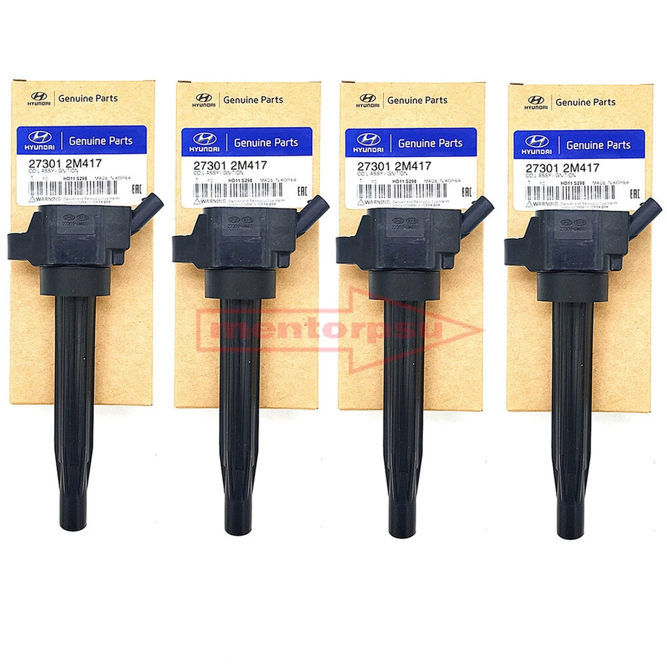 4PCS Genuine Ignition Coil for Hyundai Kia 1.6L Turbo 2020-2024 20 27301-2M417 - Imagen 1 de 4
