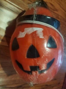 1970er VERSIEGELT Empire 8 Zoll Halloween Kürbis Jack O' Laterne Tischplatte Lampe Blasform - Bild 1 von 4