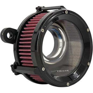 TRASK 1010-2521 TM-1023GBK Assault Charge High-Flow Air Cleaner - Gloss Black - Picture 1 of 2