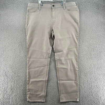 Pantalones de mezclilla Banana Republic para hombre 40X32 gris calce ajustado elásticos viajero informales preppy Foto 1 de 4