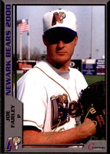 2000 Newark Bears Citation Graphics #13 Joe Farley Montoursville Pennsylvania PA
