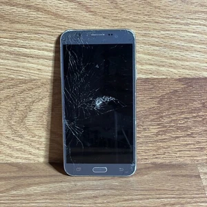 Samsung Galaxy J7 16gb gold SM-J7227V (Verizon) Damaged See Untested As Is - Picture 1 of 7