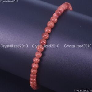 Handmade 4mm Mixed Natural Gemstone Round Beads Stretchy Bracelet Healing Reiki