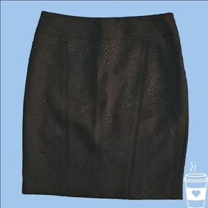 Tahari Black Snakeskin Skirt - Picture 1 of 8