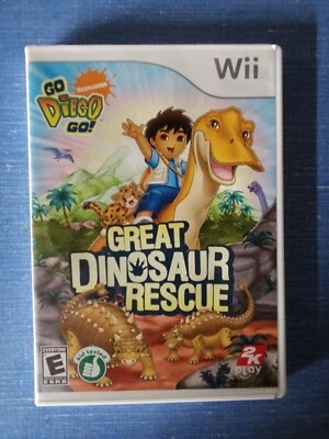 Go, Diego, Go Great Dinosaur Rescue Nintendo Wii 2008 CIB Complete - Image 1 of 4