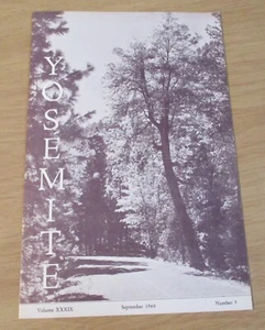 Vintage September 1960 "Yosemite Nature Notes" ~ Nationalpark NATURGESCHICHTE ~ - Bild 1 von 4