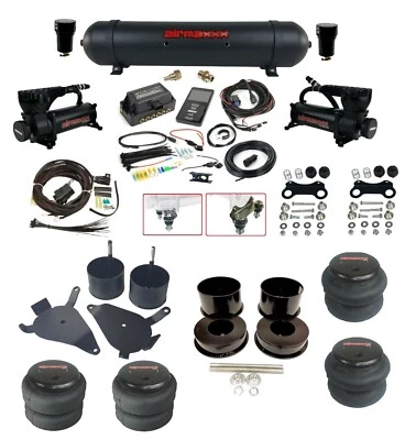 Complete Air Ride Suspension Kit 3/8 3P Air Lift 27685 Blk 580 Fits G-Body 82-88 - Image 1 of 4