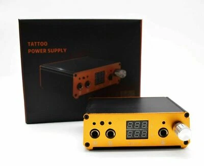 Fuente de alimentación digital para tatuajes máquina de bolígrafos de doble cartucho con pedal continuo  Foto 1 de 4