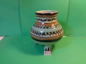 Tonala Art Pottery 5" Footed Vase, Mexico (Used/EUC) - Picture 1 of 10