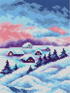 Orchidea needlepoint canvas Frosty Land 2422F - New - Picture 1 of 1