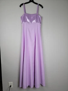 Bridesmaid Prom Elegant Dress Lavender Purple Lilac Sz 12 - Picture 1 of 7