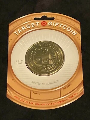Target Giftcoin Golden Edición Especial Limitada 2015 Tarjeta de Regalo Descargada Agotada Foto 1 de 2