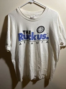 Vintage Atlanta Ruckus Koszulka piłkarska 1995 Umbro Koszula z piłką Kowadło Koszulka Rozmiar L - Zdjęcie 1 z 7