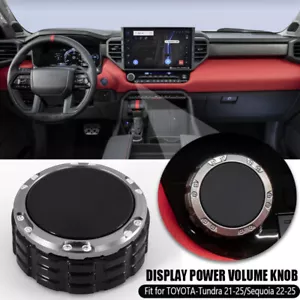 Receptor de radio volumen perilla negra para Toyota Tundra Tacoma Sequoia 2022 2023~2025 - Imagen 1 de 15