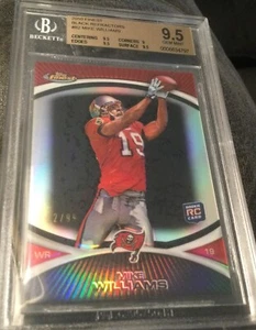 2010 Topps Finest Black Refractor Mike Williams Rookie 12/99 BGS 9.5 - Picture 1 of 4