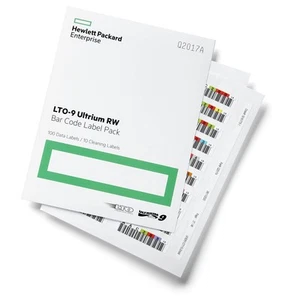 Pakiet etykiet z kodem kreskowym HPE LTO-9 Ultrium RW - Zdjęcie 1 z 1