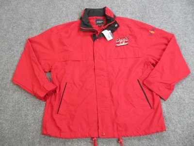 Vintage New Jersey Devils Jacket Mens Medium Red NHL Hockey Stanley Cup 2003 - Image 1 of 4