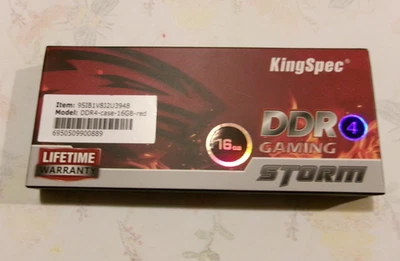 King Spec Storm DDR4 Gaming 3200MHz 1.35V 16GB RED memory module memoria UDIMM - Image 1 of 2