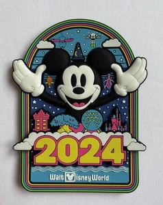 Disney Parks Mickey Mouse 2024 Walt Disney World WDW Fridge Magnet NEW - Picture 1 of 2