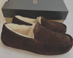 UGG Herren Größe 7 Ascot Mokassin Hausschuhe Espresso NEU im Karton - Bild 1 von 10