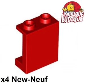 Lego 4x Panel Panneau 1x2x2 Side Supports Hollow Studs rouge/red 87552 NEUF - Foto 1 di 1