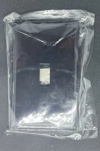 Light Switch Toggle Wall Plate Cover Single Gang Black (50 PACK) Eaton 5134BK - Picture 1 of 2
