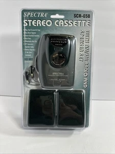 Cassette estéreo Spectra sellado de colección con radio Am/FM y juego de altavoces - Imagen 1 de 3