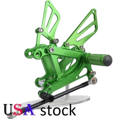 Juego trasero ajustable verde EE. UU. para Kawasaki ZX6R ZX9R 99-02 ZZR600 Foto 1 de 4