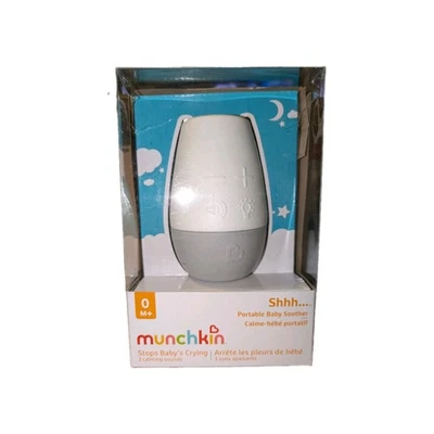Máquina de sonido chupete portátil para dormir para bebés Munchkin Shhh y luz nocturna Foto 1 de 2