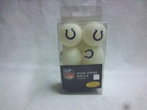 6 Tischtennisbälle/Tischtennisbälle mit Indianapolis Colts Logo, NFL Serie - Bild 1 von 4