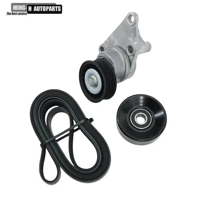 For Chevy Express Silverado GMC Sierra Yukon V8 Serpentine Belt Component Kit - Image 1 of 4
