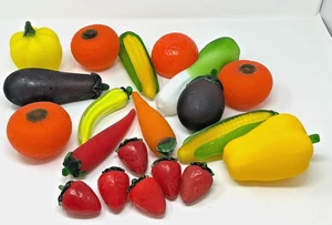 20 Vintage Murano Art Glass Hand-Blown Fruit Vegetables lot strawberries peppers - Picture 1 of 11