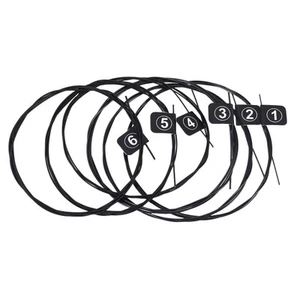 Juego completo de 6 cuerdas para guitarra clásica de nailon negro NX35-C tensión dura7715 - Imagen 1 de 7