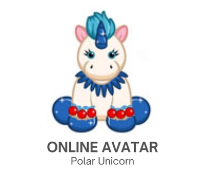 Webkinz Classic Polar Unicorn Christmas Pet Code Only - Image 1 of 2