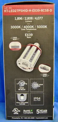 Keystone KT-LED27PSHID-H-E26-8CSB-D Power Select 27/18/12W, E26 Base, Color Sele - Image 1 of 3