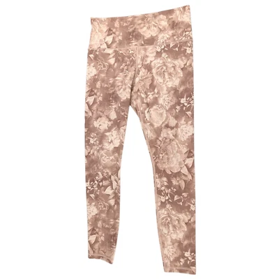 Athleta Elation Printed Tight Women’s Size M MEDIUM Beige Floral Gym Yoga EUC - Image 1 of 4