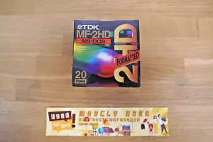 TDK MF-2HD 1,44 MB 3.5" Floppy Disks - DOS formatted - 20 Pack - NOS | SEALED - Bild 1 von 6