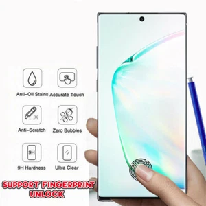 UV 9H Tempered Glass For Samsung Galaxy S23 Ultra S22 Note 20 10 S21 S20 S10 S9+ - Picture 1 of 21
