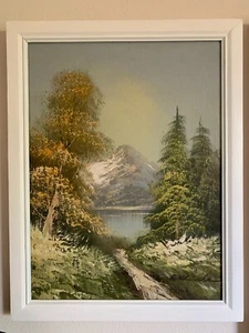 E. WEISSE LANDSCAPE OIL PAINTING ON CANVAS - Picture 1 of 5